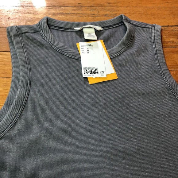 H&M The Ribbed Midi Dress in Grey, size Medium - Picture 8 of 16